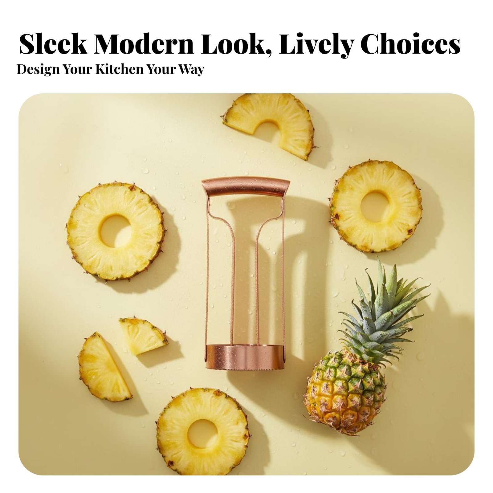 Kitchen Gadgets Tools - Tagliapineapple in Acciaio Inossidabile, Affetta e