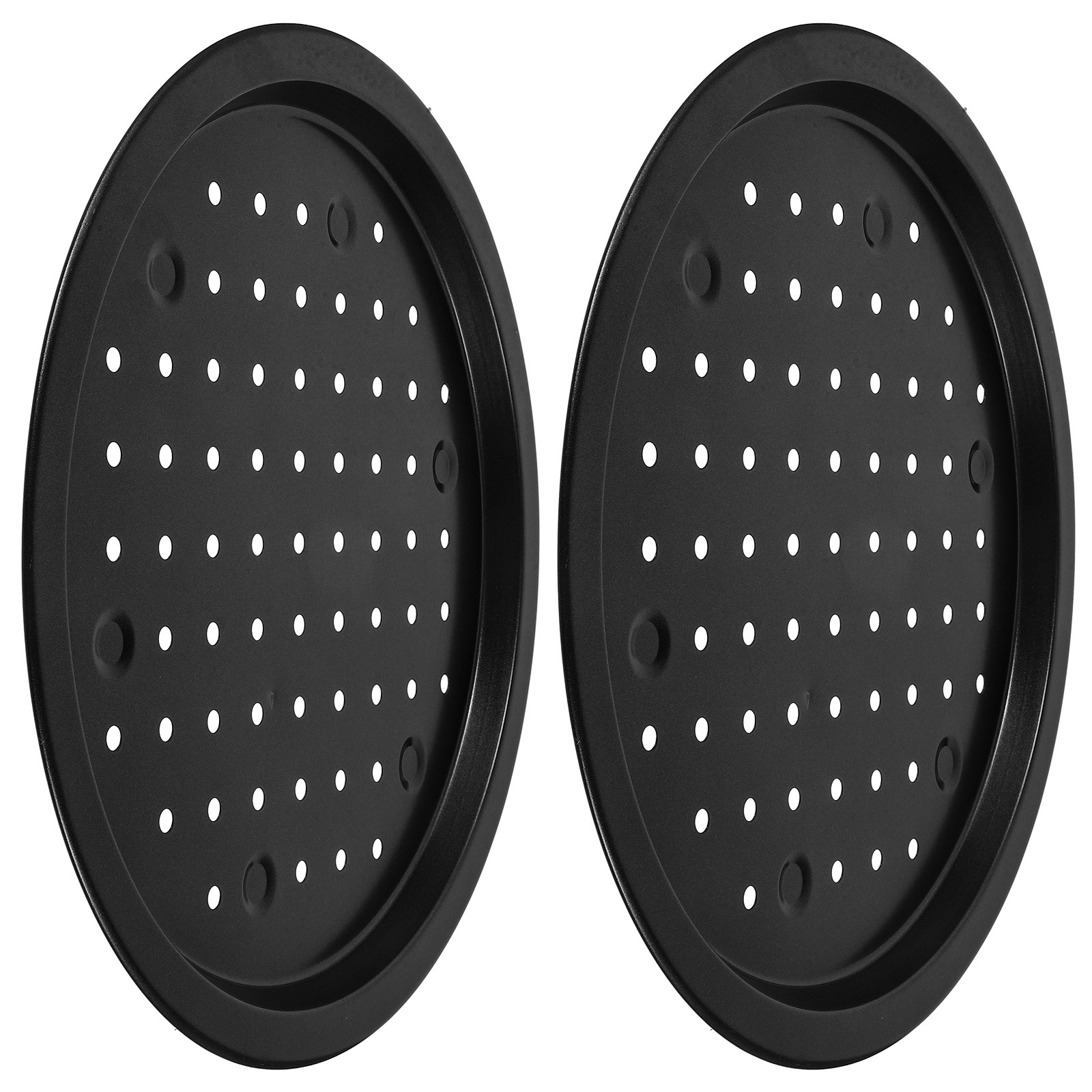 Pizza Stone Baking - 2 Pezzi Teglia per Pizza Antiaderente