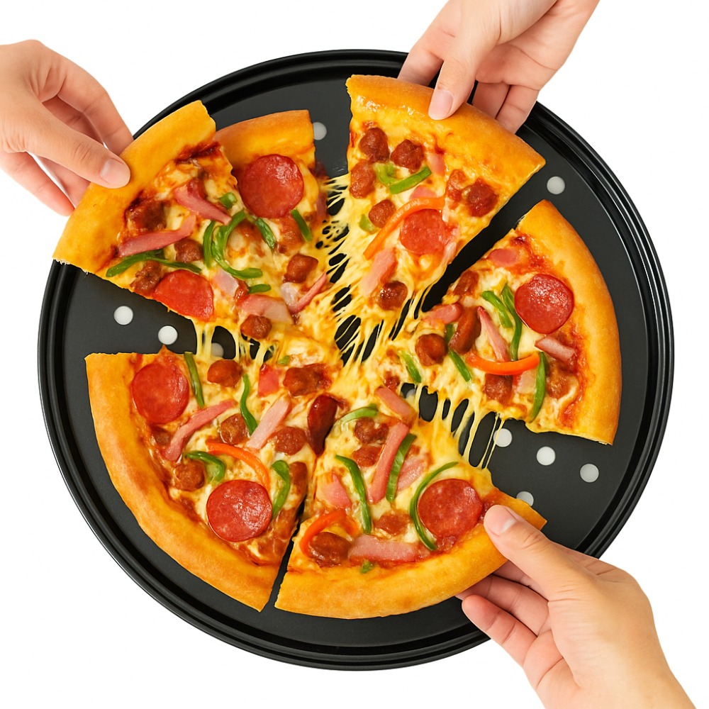 Pizza Stone Baking - Set di teglie per pizza perforate