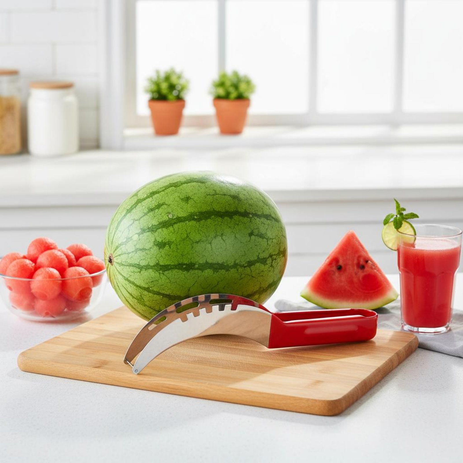 Kitchen Gadgets Tools - Taglia Anguria a Cubetti in Acciaio