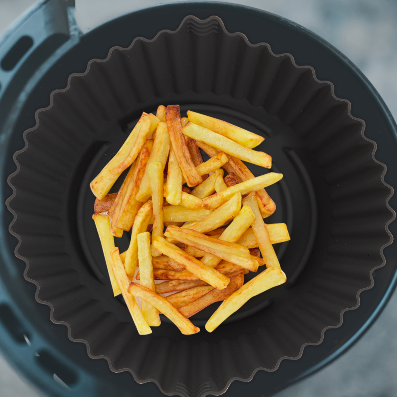 Air Fryer Accessories - Tappetino in Silicone Riutilizzabile per Friggitrice