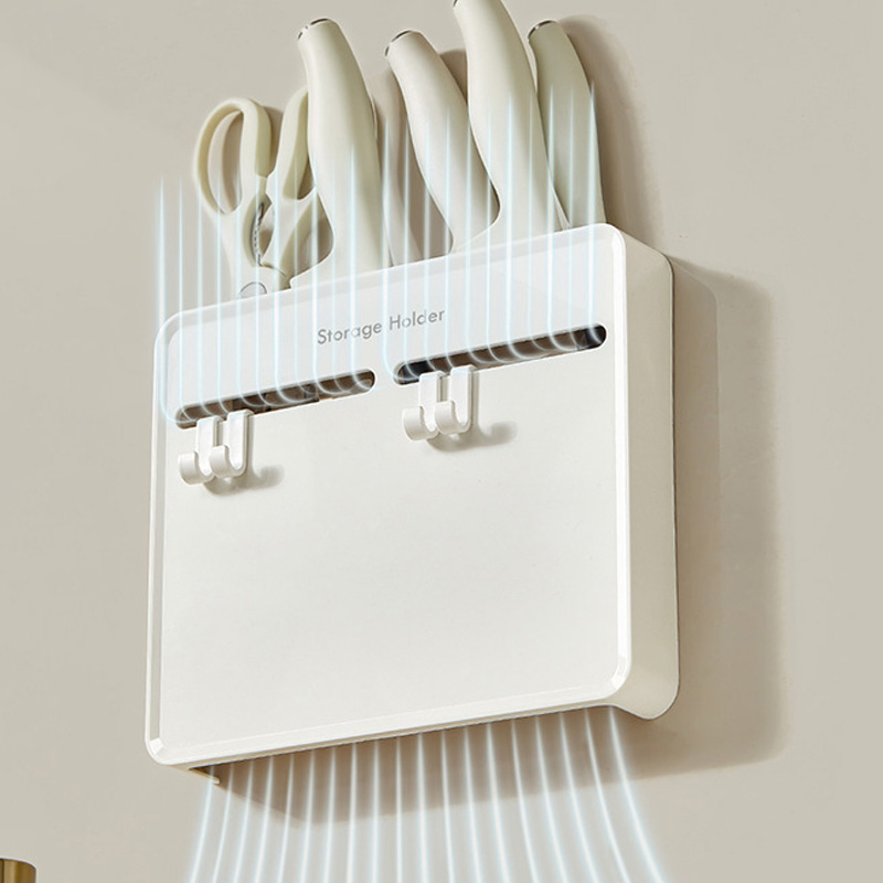 Kitchen Gadgets Cabinet - Portacoltelli da cucina senza trapano, ripiano