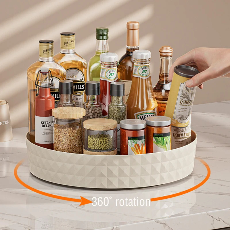 Kitchen Gadgets Cabinet - Portaspezie Girevole a 360°, Organizzatore Multifunzione