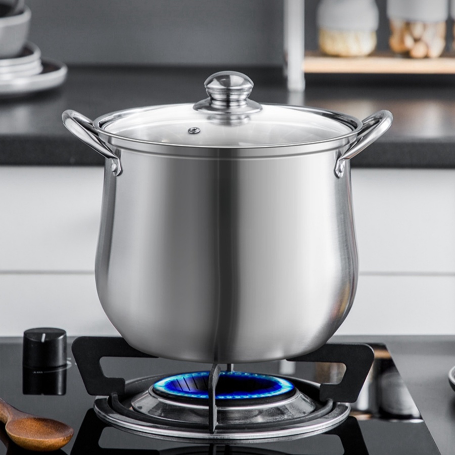 Kitchen Gadgets Essential - Pentola grande in acciaio inossidabile da
