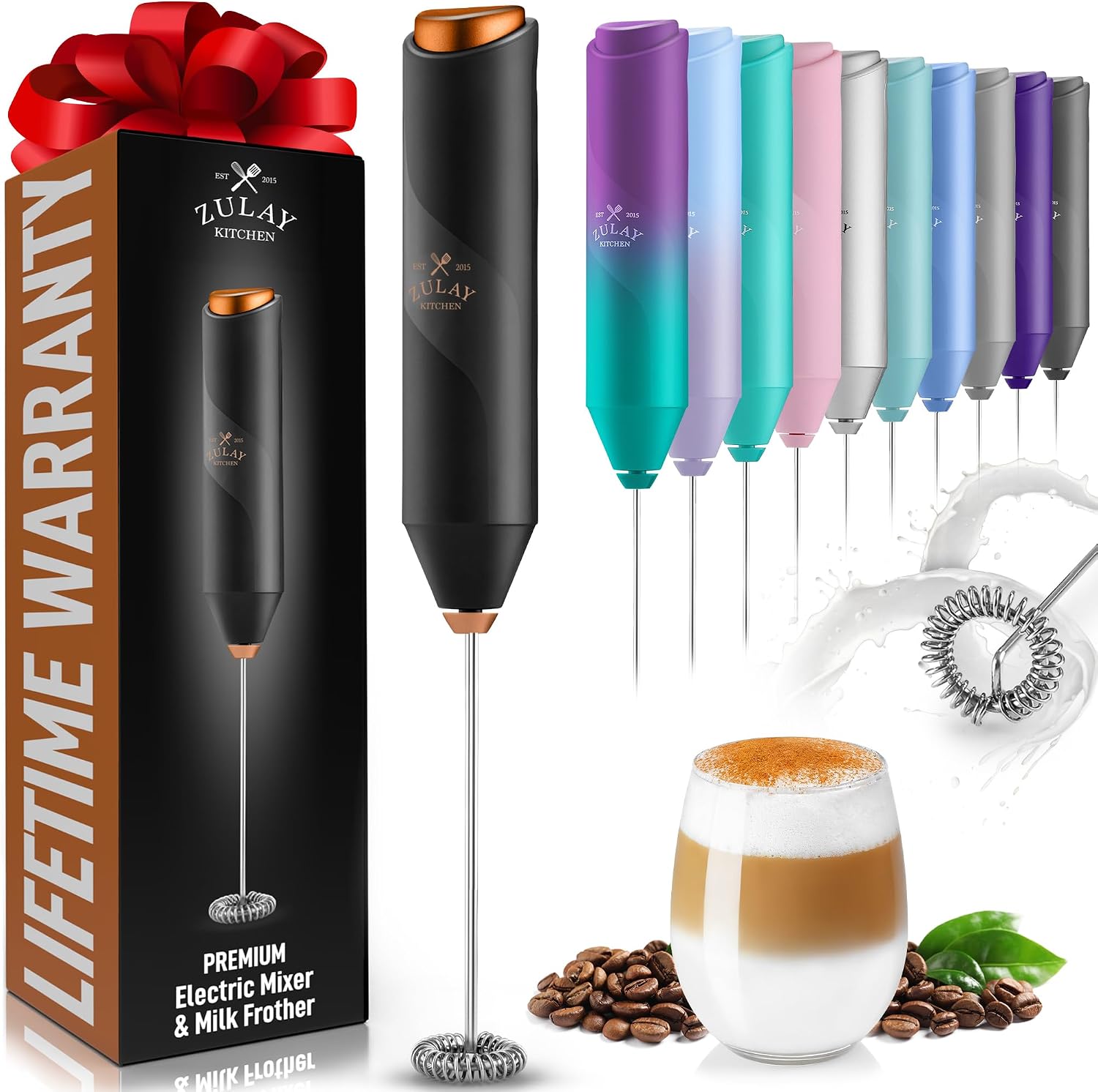 Milk Frother - Frullino per schiuma di latte, mixer