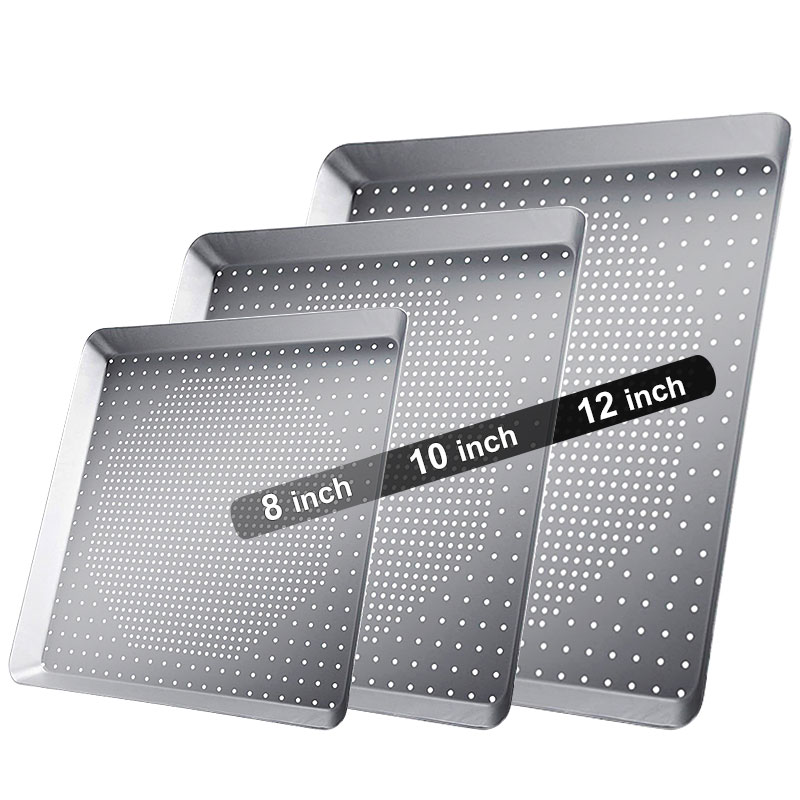 Pizza Stone Baking - Teglia per Pizza quadrata antiaderente da