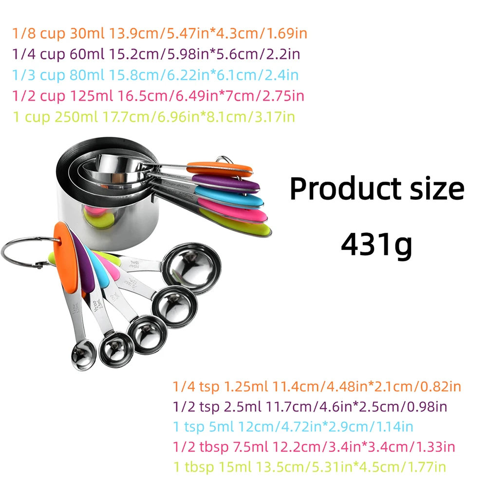 5/10 pezzi misurini e cucchiai - Kitchen Gadgets List recensione e prezzo