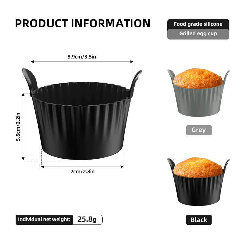 4 pezzi/6 pezzi Stampo per uov - Air Fryer Accessories recensione e prezzo