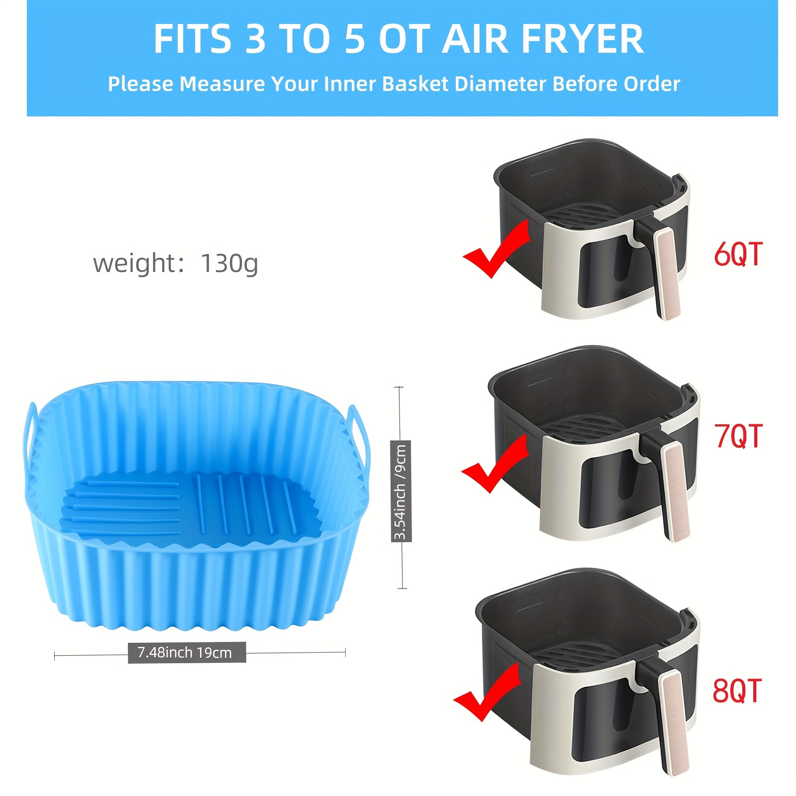 1 rivestimento quadrato per fr - Kitchen Gadgets Air Fryer recensione e prezzo