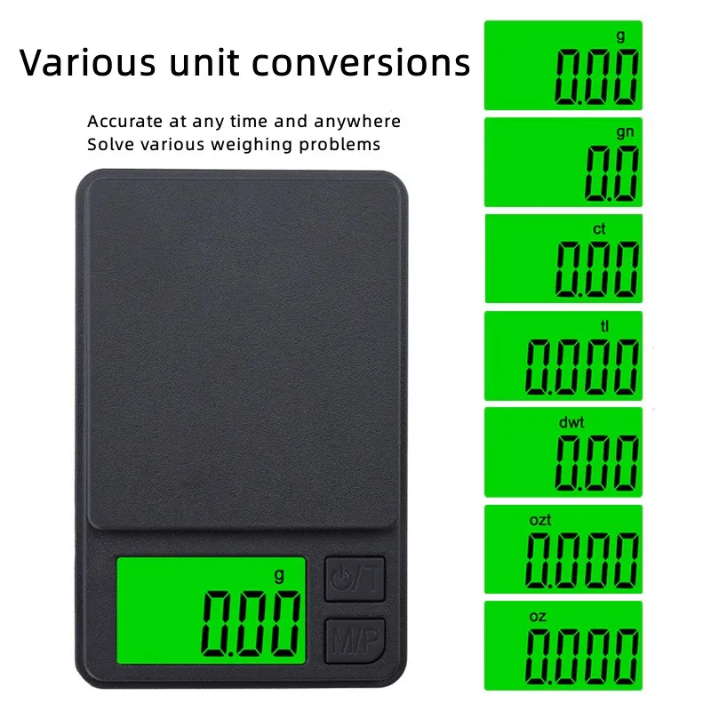 200/500/1000g 0.01g mini bilan - Digital Kitchen Scale recensione e prezzo